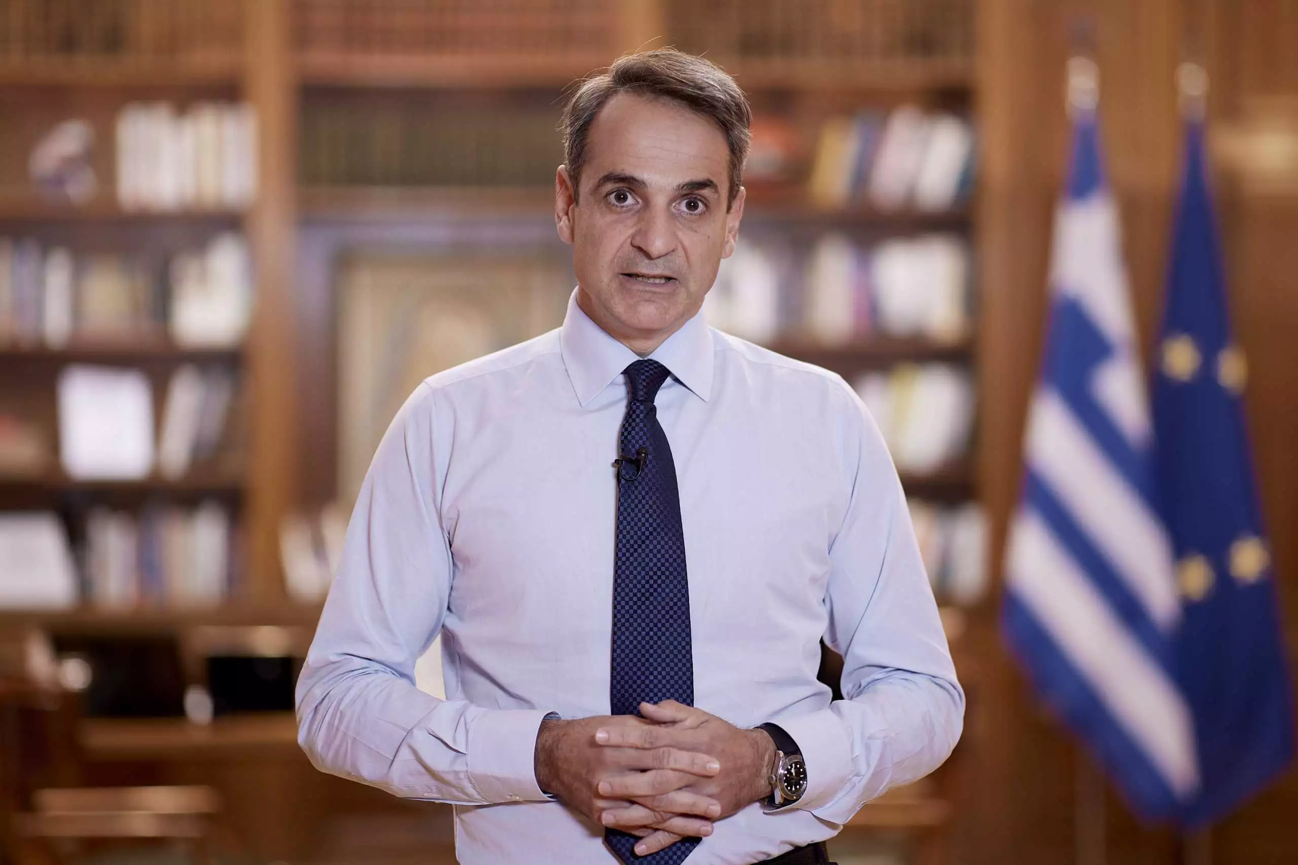 Το διάγγελμα του Πρωθυπουργού Κ. Μητσοτάκη για τις αυξήσεις του ρεύματος